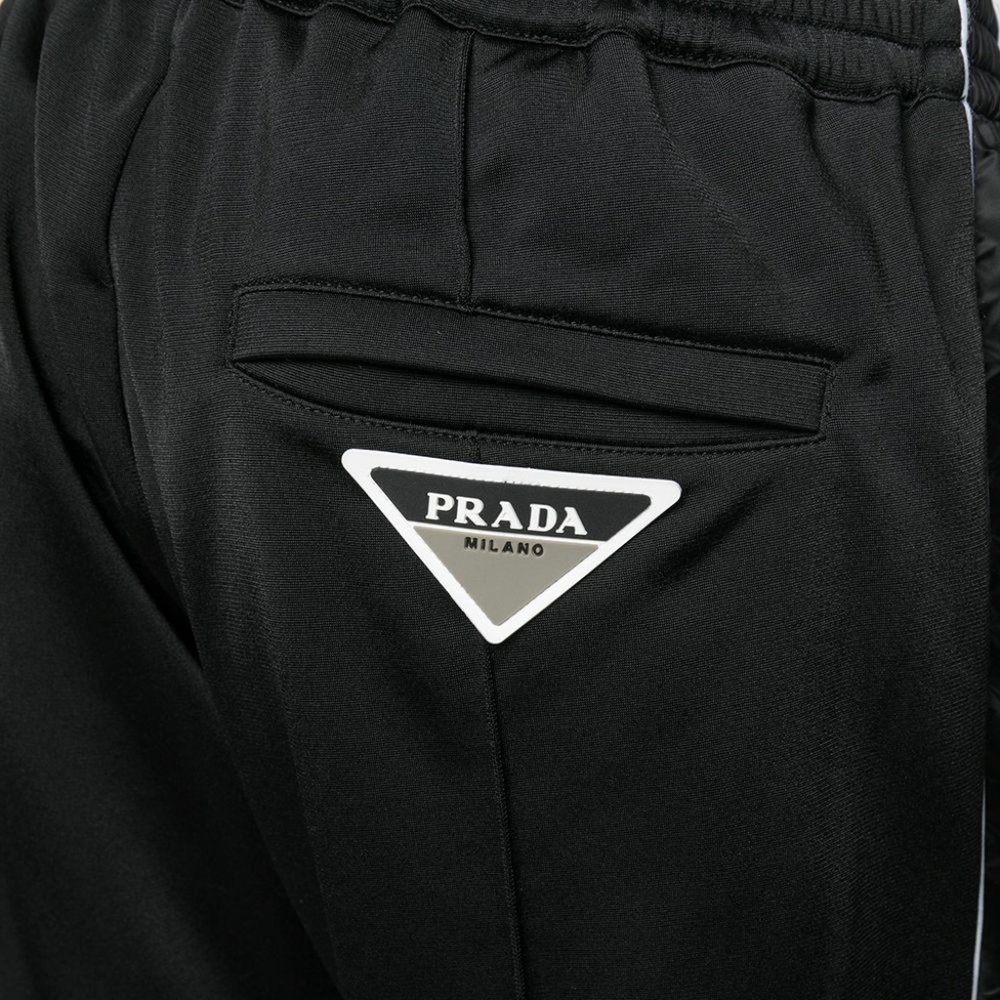 PRADA MEN'S BLACK LUXURY LOGO SWEATPANTS.  FINAL PRICE REDUCTION